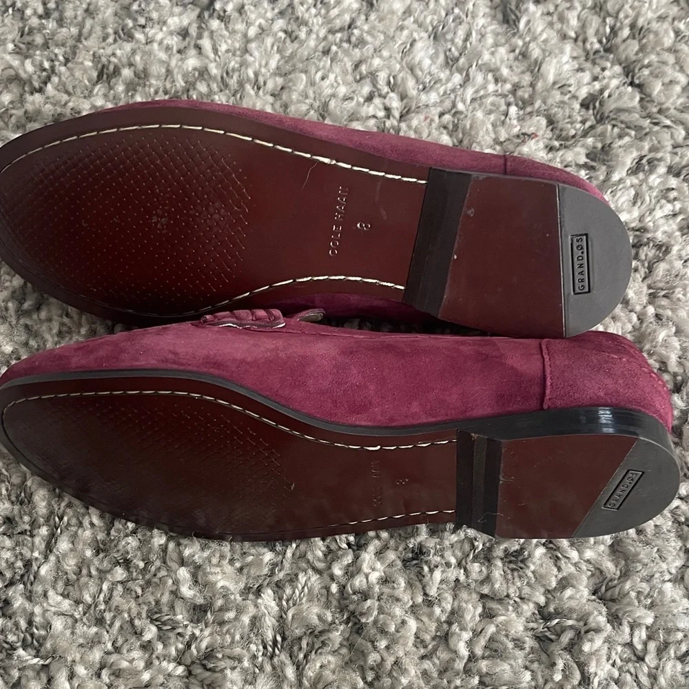 Cole Haan Grand OS NWOB Burgundy Tassel Loafers Sz 8